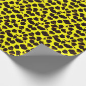 Abstrakte Tierdruckleopard Geschenkpapier (Ecke)