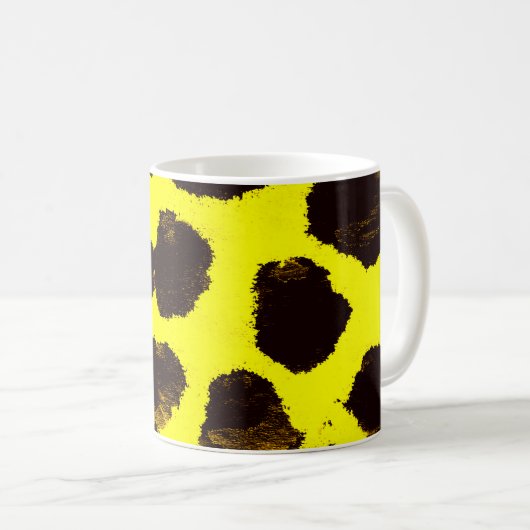Abstrakte Tierdruckleopard Kaffeetasse (VorderseiteRechts)