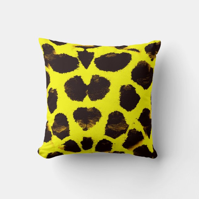 Abstrakte Tierdruckleopard Kissen (Vorderseite)