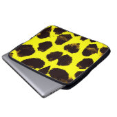 Abstrakte Tierdruckleopard Laptopschutzhülle (Vorne Knopf)