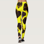 Abstrakte Tierdruckleopard Leggings (Rückseite)