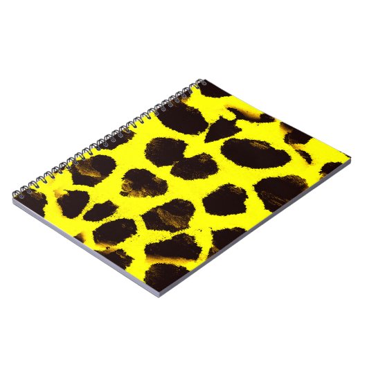 Abstrakte Tierdruckleopard Notizblock (Linke Seite)