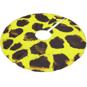 Abstrakte Tierdruckleopard Polyester Weihnachtsbaumdecke (Schrägansicht)