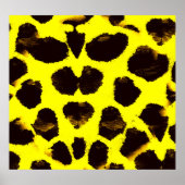 Abstrakte Tierdruckleopard Poster (Vorne)