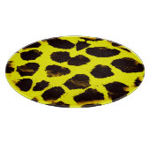 Abstrakte Tierdruckleopard Schneidebrett (Ecke)