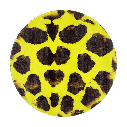 Abstrakte Tierdruckleopard Schneidebrett (Vorderseite)