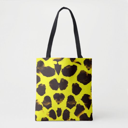 Abstrakte Tierdruckleopard Tasche (Vorderseite)