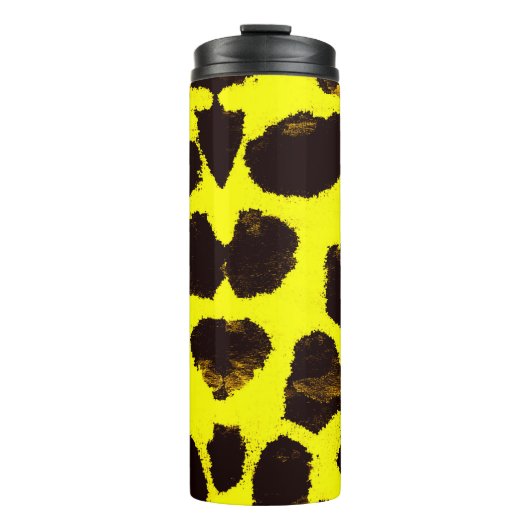 Abstrakte Tierdruckleopard Thermosbecher (Vorderseite)