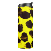 Abstrakte Tierdruckleopard Thermosbecher (Nach links gedreht)