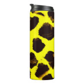Abstrakte Tierdruckleopard Thermosbecher (Nach rechts gedreht)