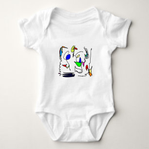 abstrakte Tiere Baby Strampler