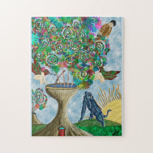 Abstrakte Tiere Puzzle (Vertikal)