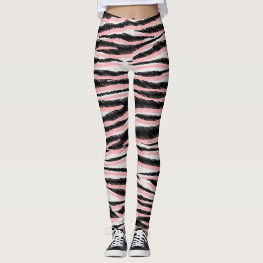 Abstrakte Tierhaut Nahtlos Leggings (Vorderseite)