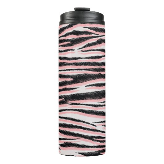 Abstrakte Tierhaut Nahtlos Thermosbecher (Vorderseite)