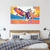 Abstrakte Tierkunst des Großen Adlers Leinwanddruck (Insitu (Schlafzimmer))