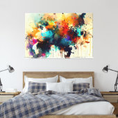 Abstrakte Tiermalerei Leinwanddruck (Insitu (Schlafzimmer))