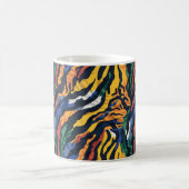 Abstrakte Tiger Streifen Kaffeetasse (Mittel)