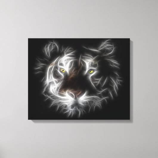 Abstrakte Tiger-Wrapped Canvas Leinwanddruck (Vorderseite)