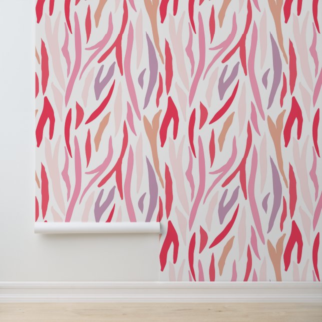 Abstrakte Tigerhaut Tapete (Anwendung)