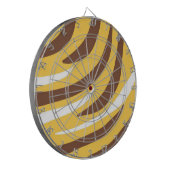 abstrakte Tigerkunst Dartscheibe (Vorderseite Links)