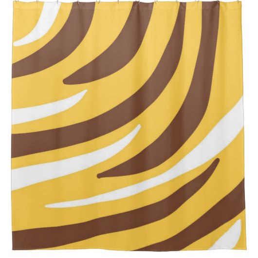 abstrakte Tigerkunst Duschvorhang (Vorderseite)