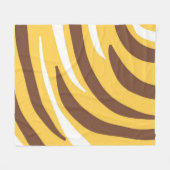 abstrakte Tigerkunst Fleecedecke (Vorderseite (Horizontal))