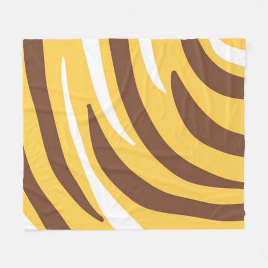 abstrakte Tigerkunst Fleecedecke (Vorderseite (Horizontal))