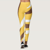 abstrakte Tigerkunst Leggings (Rückseite)
