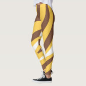 abstrakte Tigerkunst Leggings (Links)