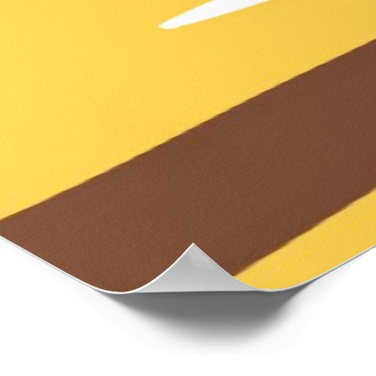 abstrakte Tigerkunst Poster (Ecke)