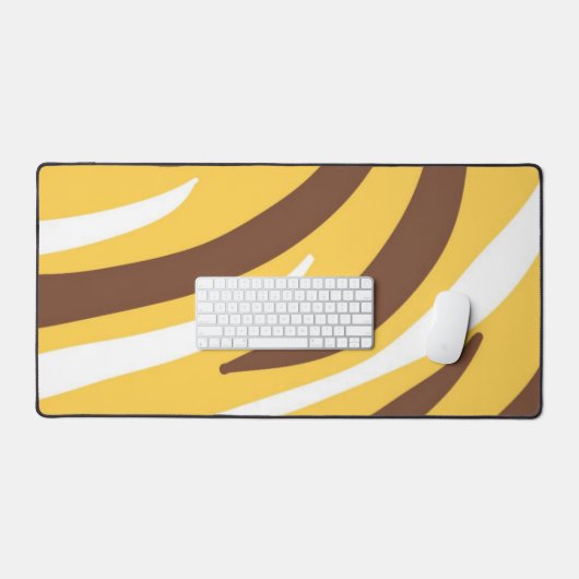 abstrakte Tigerkunst Schreibtischunterlage (Tastatur & Maus)