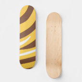 abstrakte Tigerkunst Skateboard (Vorderseite)