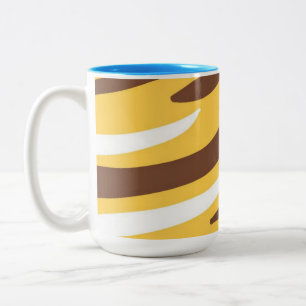 abstrakte Tigerkunst Zweifarbige Tasse