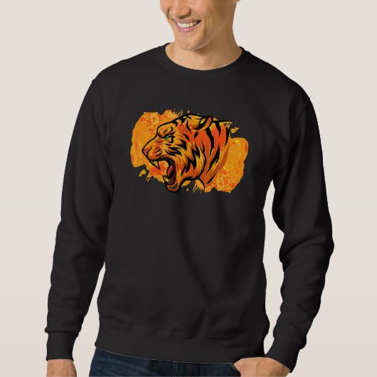 Abstrakte Tigerleiche Sweatshirt (Vorderseite)