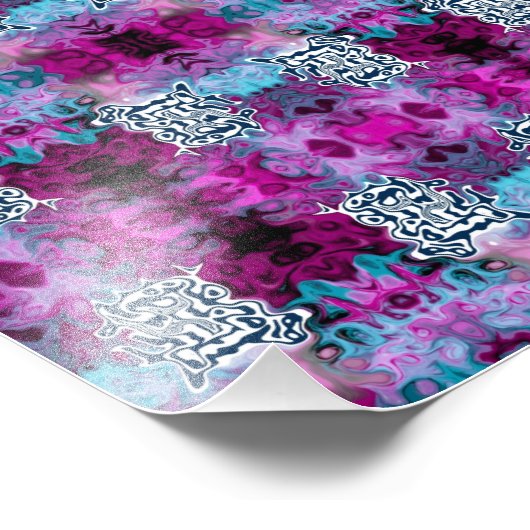 Abstrakte Tilgung Fotodruck (Ecke)