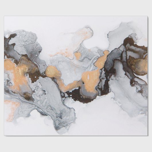 Abstrakte Tinte und Acryluntergrund. Trend 2018. L Geschenkpapier (Flach)