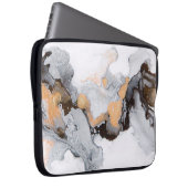 Abstrakte Tinte und Acryluntergrund. Trend 2018. L Laptopschutzhülle (Vorne Rechts)