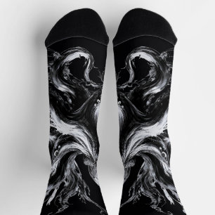 Abstrakte Tintenflüssigkeit Oktopus Kraken Socken