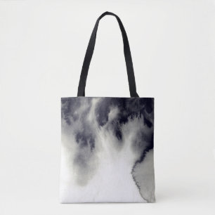 Abstrakte Tintenmalerei auf Tasche