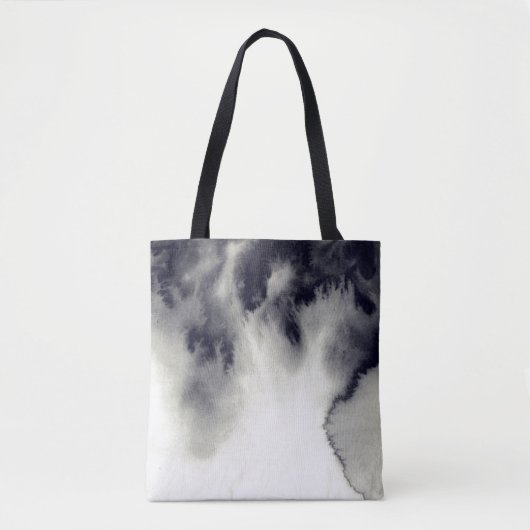 Abstrakte Tintenmalerei auf Tasche (Vorderseite)
