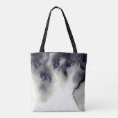 Abstrakte Tintenmalerei auf Tasche (Rückseite)