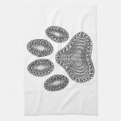 Abstrakte Tintenpatrone Geschirrtuch (Vertikal)