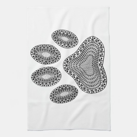 Abstrakte Tintenpatrone Geschirrtuch (Vertikal)