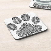 Abstrakte Tintenpatrone Getränkeuntersetzer (Linke Seite)