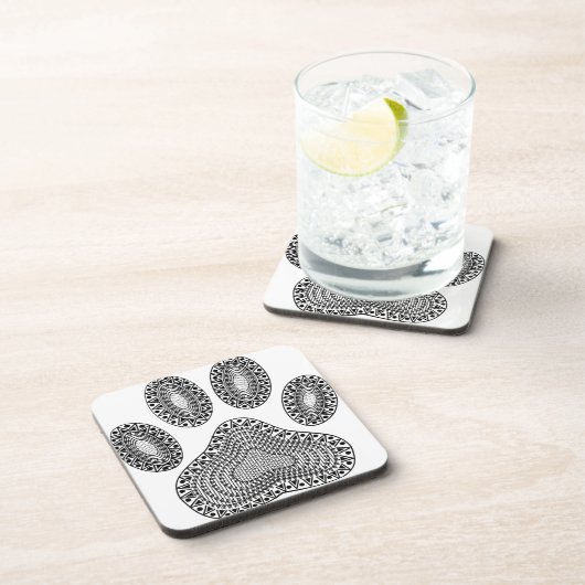 Abstrakte Tintenpatrone Getränkeuntersetzer (Rechte Seite)