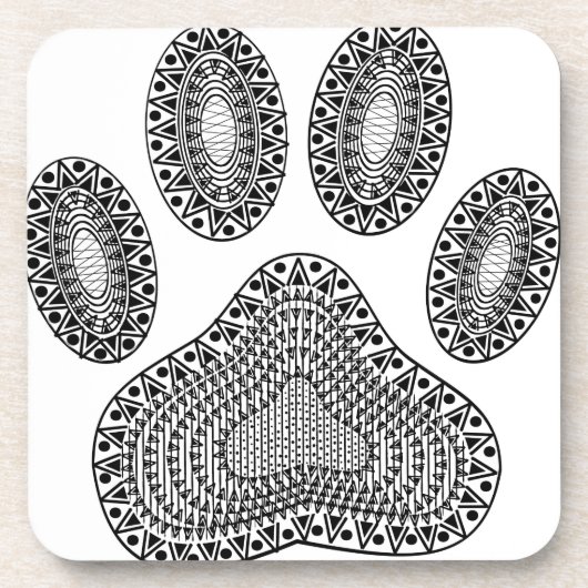 Abstrakte Tintenpatrone Getränkeuntersetzer (Vorderseite)