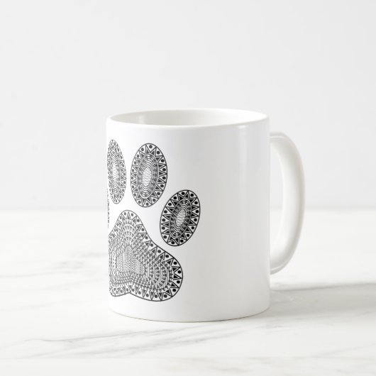 Abstrakte Tintenpatrone Kaffeetasse (VorderseiteRechts)