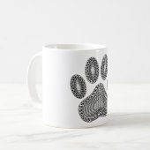 Abstrakte Tintenpatrone Kaffeetasse (Vorderseite Links)