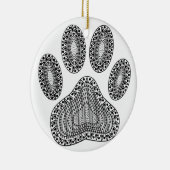 Abstrakte Tintenpatrone Keramik Ornament (Rechts)