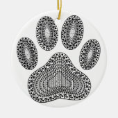 Abstrakte Tintenpatrone Keramik Ornament (Vorne)